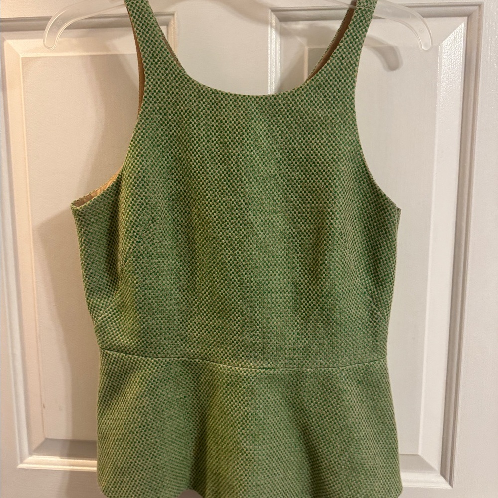 Banana Republic Green Peplum Tank Top